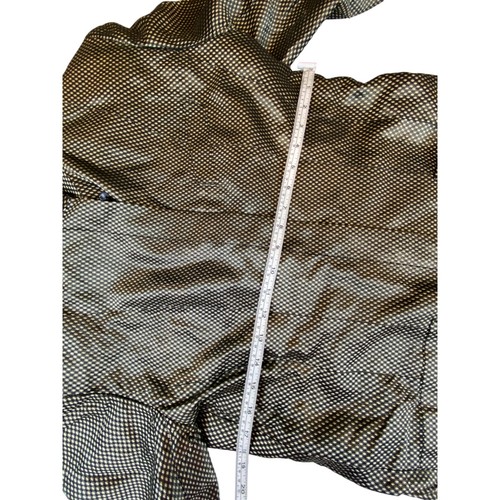 Liz Claiborne Windbreaker Jacket Black Gold Womens 8 Argyle Metallic Vintage - Picture 7 of 9