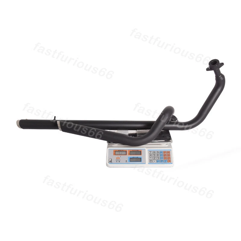 For Yamaha XV1100 XV750 Virago 700 750 Exhaust System Slip On Black Muffler Pipe - Image 3 of 4