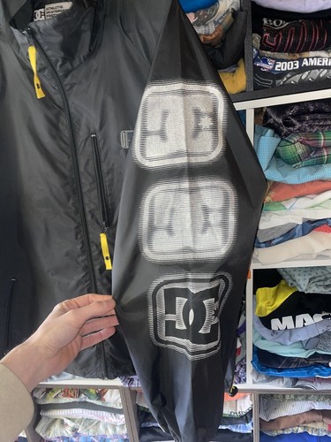Vtg DC Shoes Wind Jacket L Droors Dub Skate Josh Kalis Surf Circa Adio 90s Y2K - Picture 4 of 21