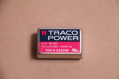 New Traco Power TEN 8-2422WI DC-DC Converter 9-36VDC In, 12VDC Out 333mA