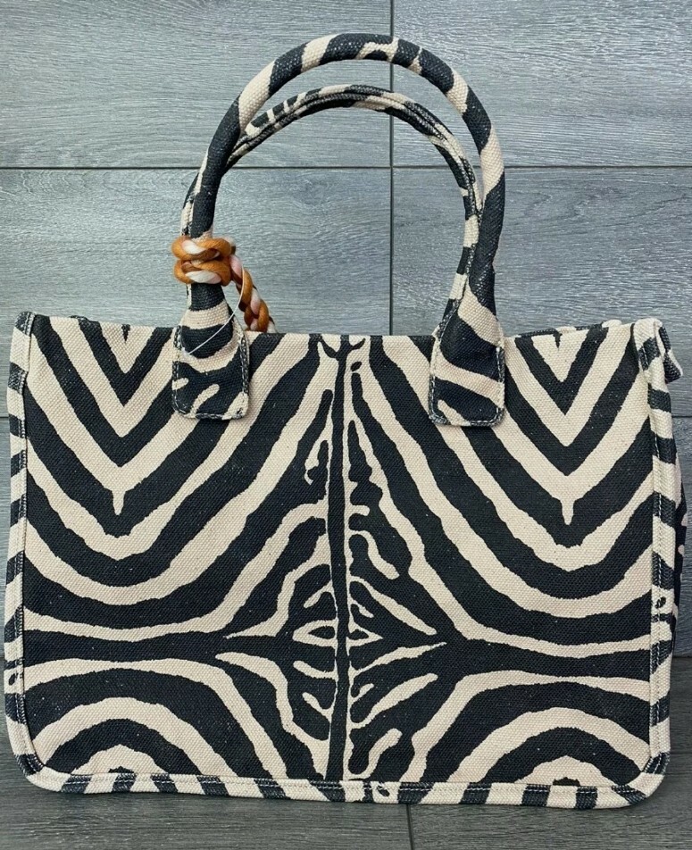Vince Camuto Orla Printed Canvas Tote - Zebra Print, NWT | eBay