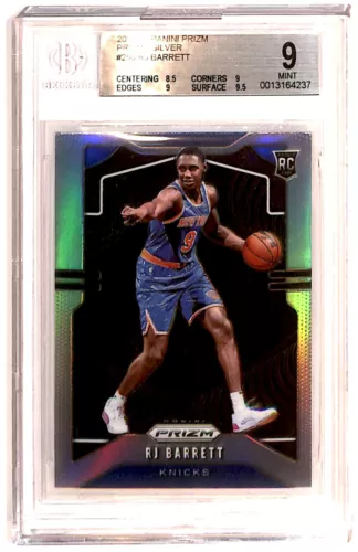2019-20 Panini Prizm Rookie Silver RJ Barrett #250 BGS 9 ES6