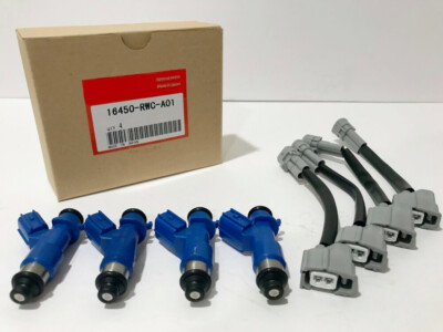 Hot 4Pcs OEM Fuel Injectors 16450-RWC-A01 for RDX RSX TSX INTEGRA CIVIC 410cc