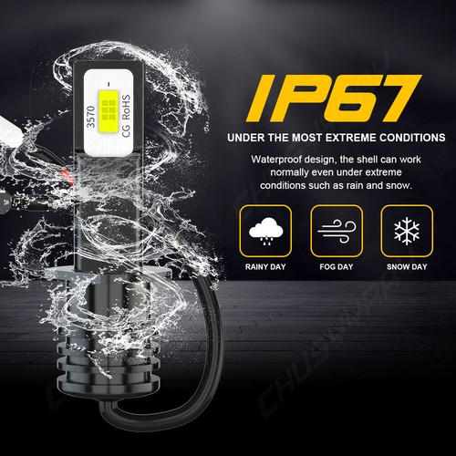 H1+H1+H11 LED Headlight Bulbs High Low Beam+Fog Light 6x for 2002-2004 Acura RSX - Picture 7 of 13