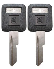 2 NEW GM Logo OEM IGNITION "E" Key Blank Uncut 595311 B44P B44 01154606 56-E