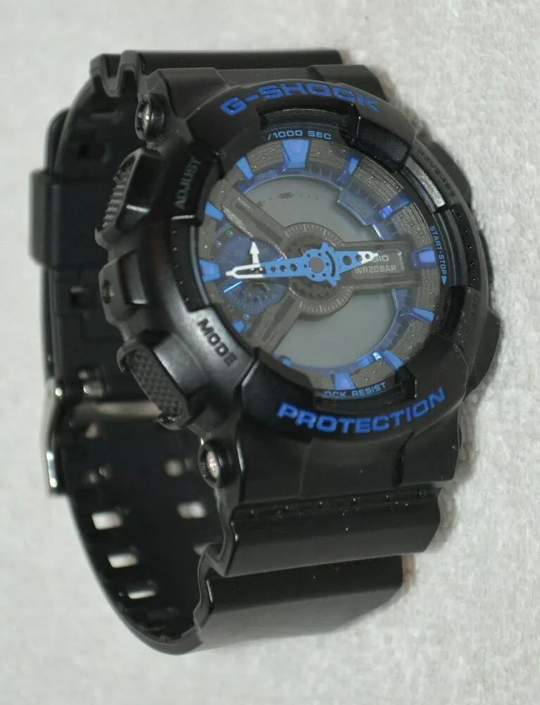 Casio G Shock Black G 5146 GA-110CB WR20BAR steel blue STUNNING | eBay