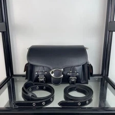 COACH CT721 Black Cargo Soft Tabby Shoulder Bag Crossbody bag Out rp655