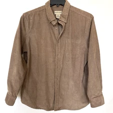 Scandia Woods Mens Shirt Jacket Size L Brown Corduroy Outerwear Gorpcore Chore