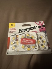 Energizer EZ Turn Lock Power Hearing Aid Batteries size 10, 24 Ct Exp Dec 2026