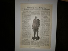 University of Chicago Football Jim Pyott George Dickson 1923 AthleticWorld Sheet