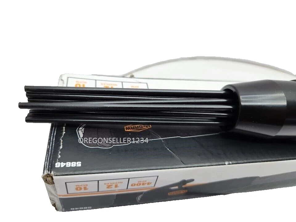 Escalador de agujas compacto neumático de aire resistente de 12" 12 agujas elimina el óxido de la pintura - Imagen 4 de 4