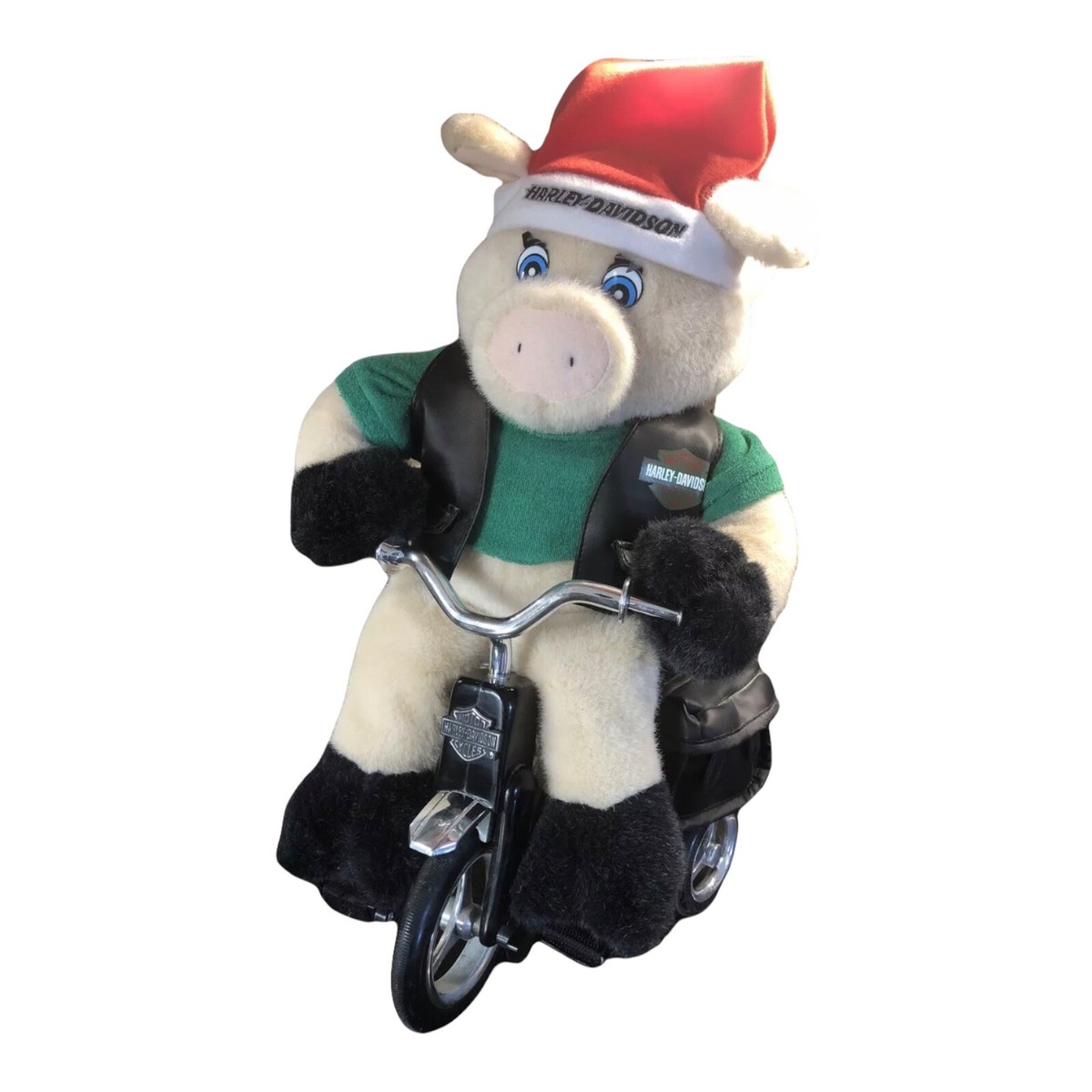 Vintage 1999 Harley Davidson Plush Hog Riding Tricycle Animated