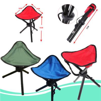 Outdoor TriangleFolding Chair Portable Three-Legged Stool Fishing Picnic Camping