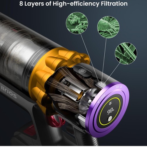 Lirios Q5 Pro Cordless Handheld Vacuum Cleaner 1.6L Dust Cup, 550W/45Kpa, NEW - Picture 5 of 7