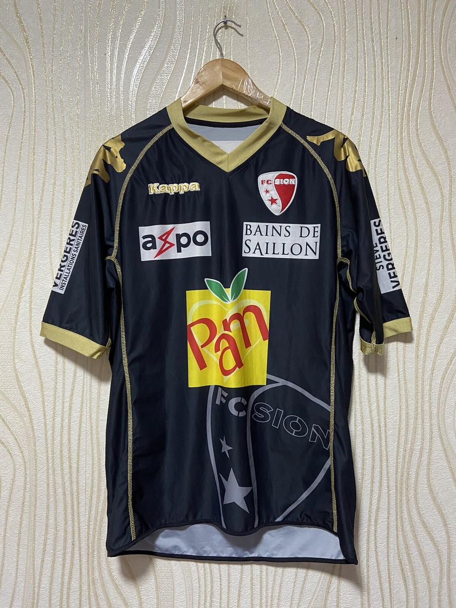 FC SION SWITZERLAND FOOTBALL SHIRT 2011 2012 AWAY THIRD JERSEY KAPPA MEDIUM RARE