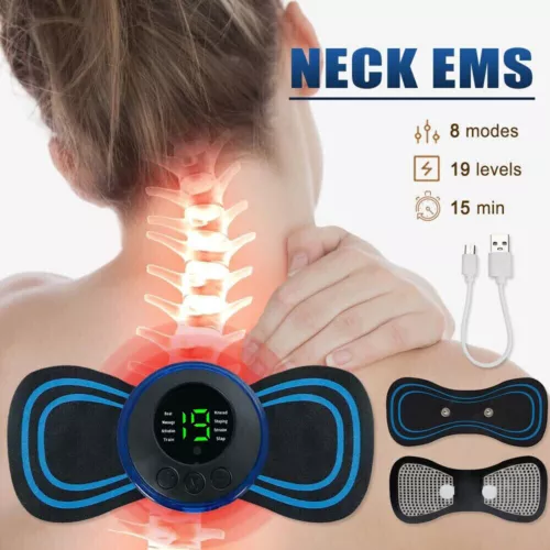 Tens Machine Massagers EMS Full Body Relax Pads Portable Tens Unit Rechargable - Picture 4 of 21