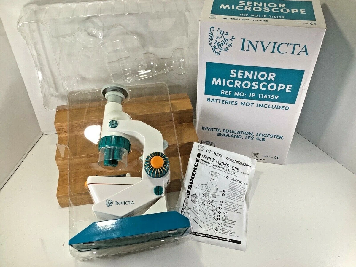 2004 NOS INVICTA Microscope Senior Model # IP116159 w Slides | eBay