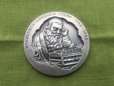 Vintage Commemorative medal VINALAZKA-ABRAAM STERN, 1769-1842 Poland