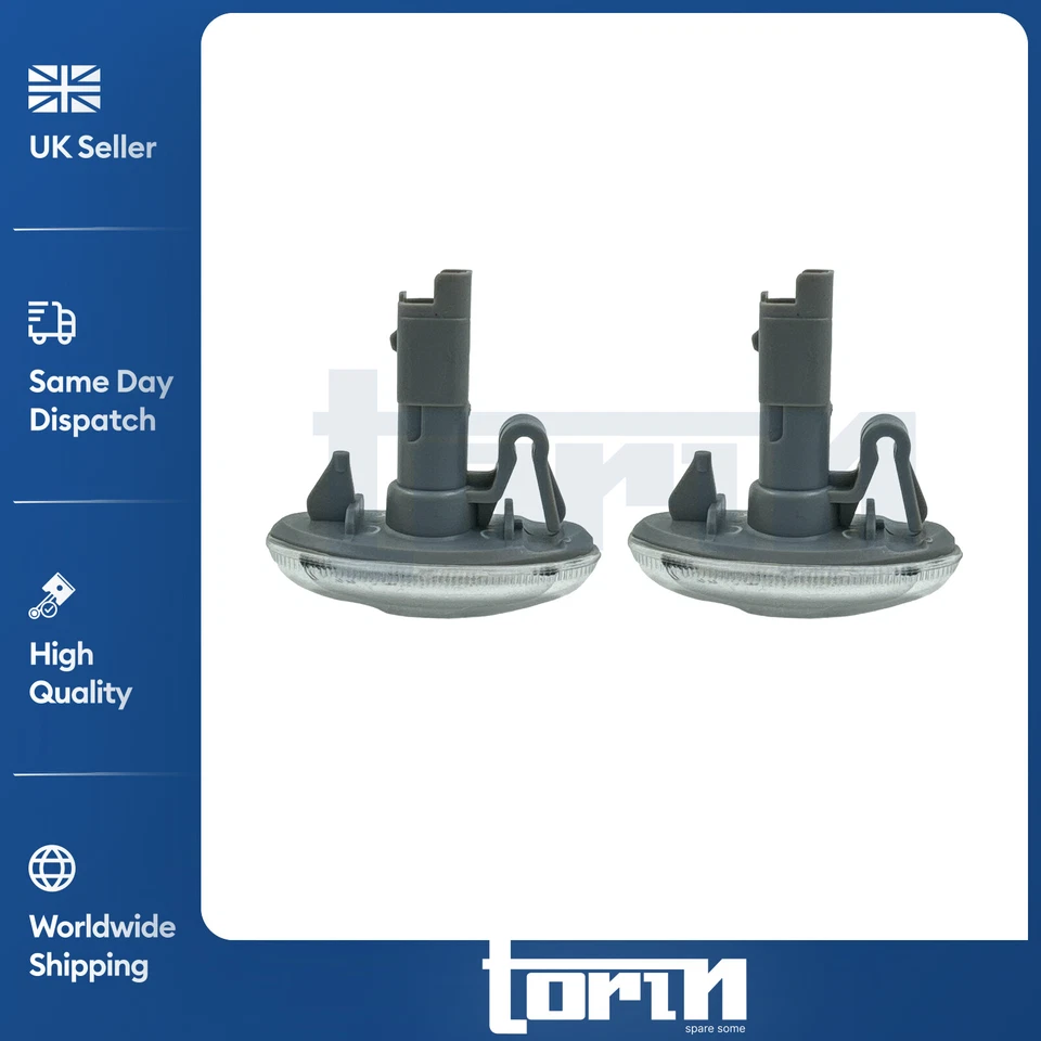 2x Side Indicator Repeater Lamps For Peugeot Bipper Vauxhall Vivaro 9680057480 - Image 3 of 4