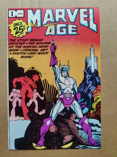 Marvel Age 1 High Grade Uncirculated 1983 Key Issue 1st of Crystar