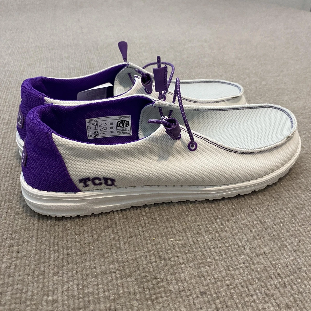 Nike Air React Presto TCU Horned Frogs Mens 12 Purple Texas Christian Nike React Element 55 TCU Horned Frogs for Sale  main image 3