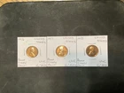 United States 1956-1958 Lincoln Cent Red Proof UNC 3 Coin Lot.  10897