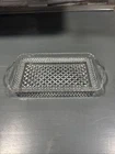 Vintage Anchor Hocking Wexford Clear Crystal Relish Jewelry Tray 9.5" x 5"