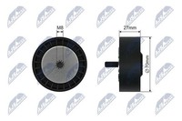 NTY Spannrolle, Keilrippenriemen RNK-BM-049 FüR BMW