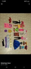 Vintage Barbie with outfits And Accessories. Scarf, Pocketbooks, Socks, Shoes.