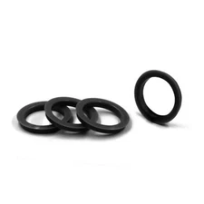  Set of 4 Hub Centric Ring OD to 65.96mm Hub ID Polycarbonate 72.56mm Black