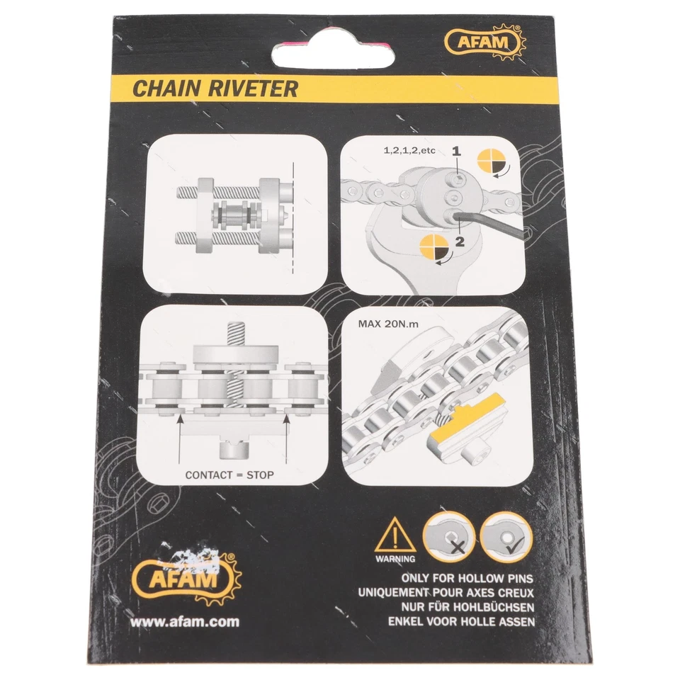 AFAM Kettenwerkzeug Kettennietgerät Easy RIV 5 Motorrad Hohlniet 520 525 530 532 - Bild 3 von 4
