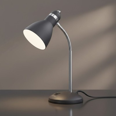 Metal Desk Lamp, Eye-Caring Table Lamp, Study Lamps with Flexible Goose Neck ...