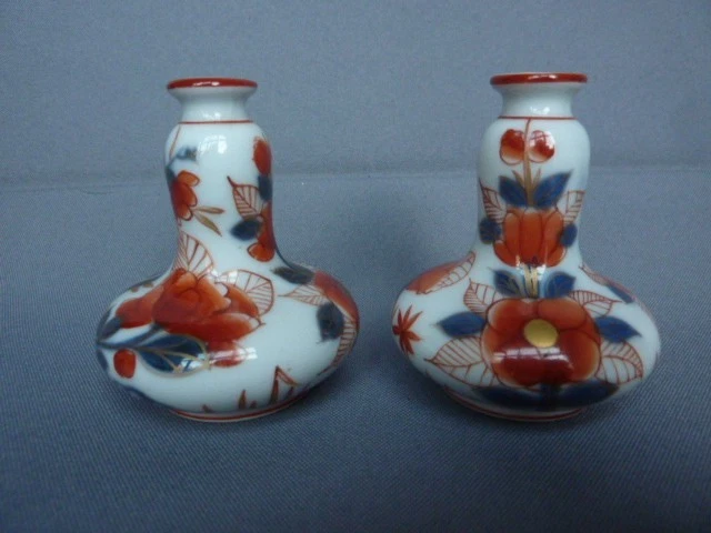 2 FLACONS, VASE MINIATURE PORCELAINE DE BAYEUX ANCIEN FLACON A PARFUM - Photo 2/4