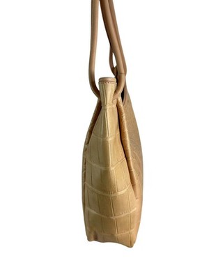 K*G様 MAURO GOVERNA Italy ブァッファローレザー トートバ Vintage MAURO GOVERNA Powder Beige Leather Shoulder Bag Croc