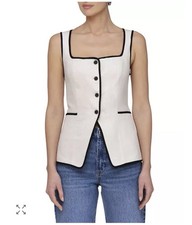 BAGATELLE COLLECTION Sleeveless Vest Blazer B...