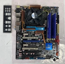 ASUS P5Q Deluxe + Intel Core Quad Q9550 2.83GHz + 4GB RAM + IO Shield