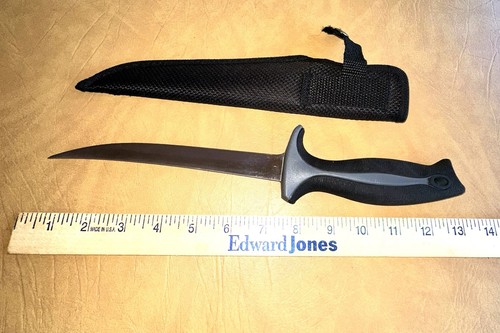 OUTDOOR ANGLER FISH FILLET KNIFE WITH COVER ~ SHARP~ SNAP COVER~ - Picture 5 of 7
