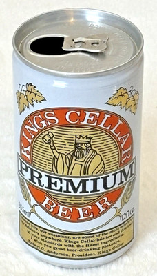 1980 s King s Cellar-Premium  -Great Lakes Brew-Indiana-12 oz-Alum. Beer Can