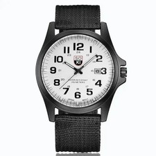 Men’s Military Leather Date Quartz Analog Army Casual Dress Wrist Watches UK