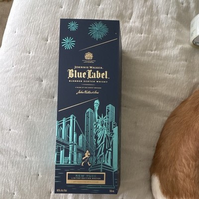Johnnie Walker Blue Label New York Limited Edition Empty Box Blue/Gold