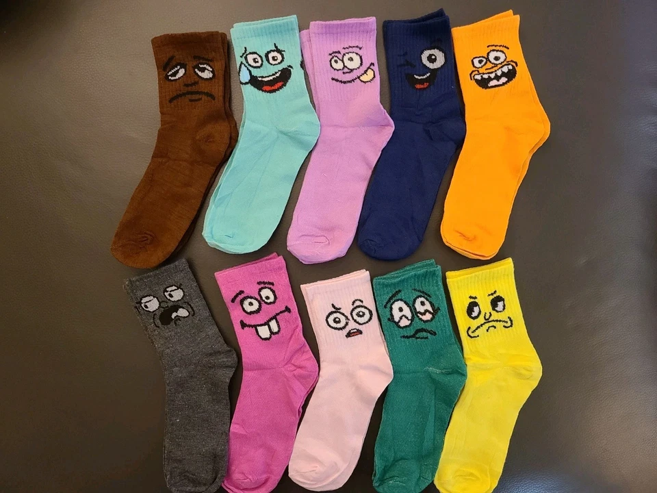 10 Пар милый различные настроение дней носки (Mon-Sun) мягкий, дышащий один размер подходит - Изображение 3 из 4