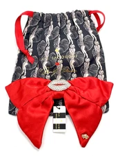Lele Sadoughi x Marilyn Monroe Estate Red Pave Crystal Kiss Bow Barrette NIP