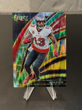 2025 Panini Select - Club Level Mike Evans #229 Green & Yellow Shock Prizm