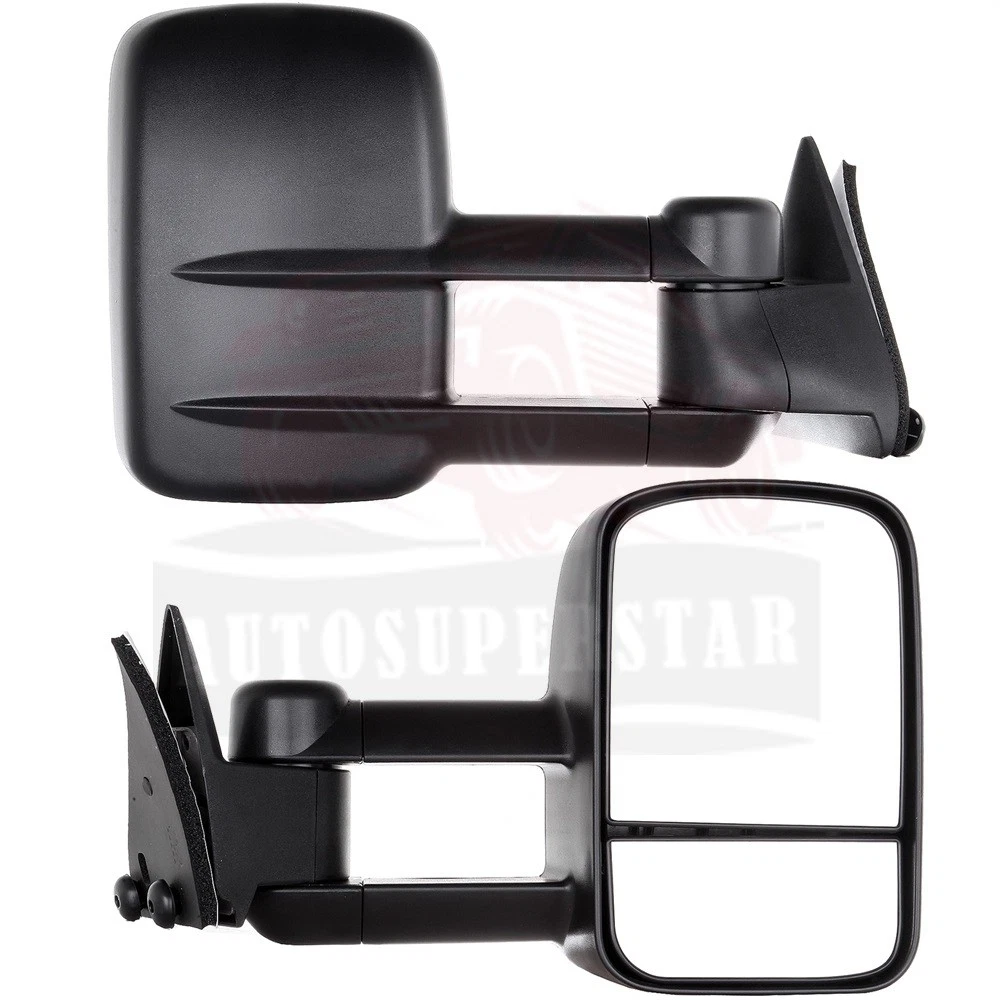For 88-98 Chevy GMC 1500/2500/3500 Truck Manual Side View Towing Mirrors