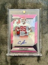 2016 Panini Prizm - Rookie Autograph Chris Jones Pink Prizm (Print Run  100)