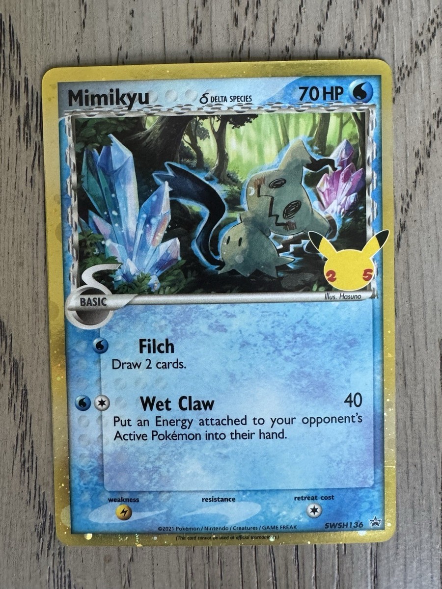 Mimikyu SWSH136 Promo - Celebrations Pokémon | eBay