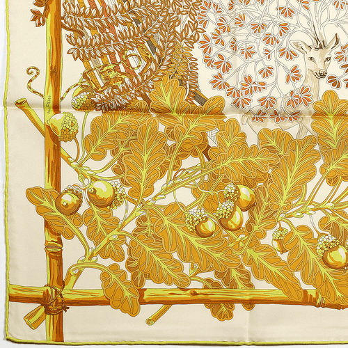 Hermes Scarf MYTHES ET METAMORPHOSES 90cm Silk Carre Foulard ANNIE FAIVRE - Picture 8 of 8