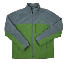 THE NORTH FACE Mens Apex Bionic Soft-Shell Jacket Lime Green  Gray Sz Large
