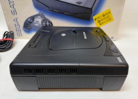 Sega Saturn Console MK-80000 Bundle w/ Box & 2 Controllers - Powers On