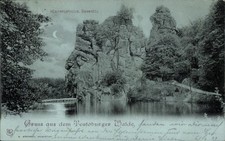 Mondschein Ak Horn Bad Meinberg im Teutoburge...